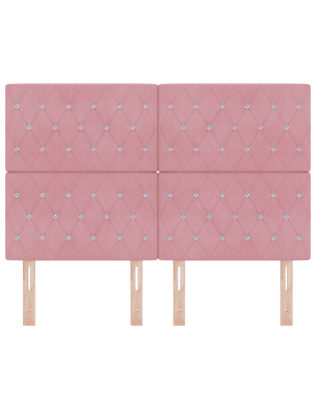 Testiera LED con luci a strisce a LED Rosa 144 cm Poliestere