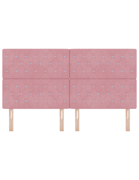 Testiera LED con luci a strisce a LED Rosa 180 cm Poliestere