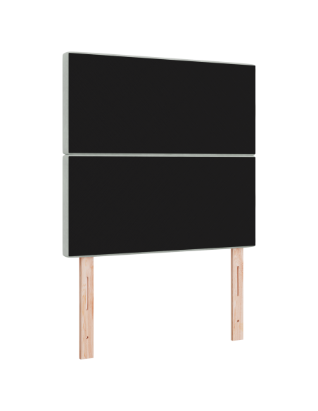 Testiera LED con testiera Grigio chiaro 100 cm Poliestere