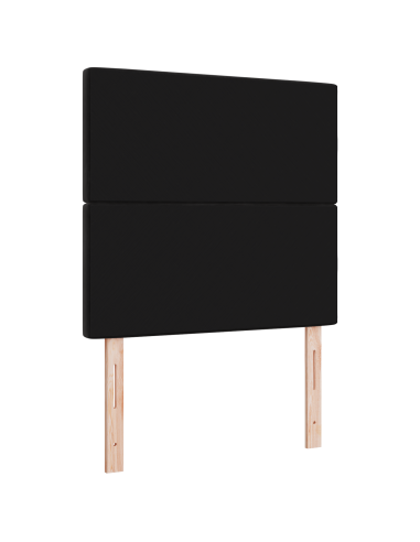 Testiera LED con strisce LED con testiera Nero 100 cm Velluto