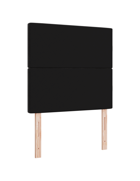 Testiera LED con strisce LED con testiera Nero 100 cm Velluto
