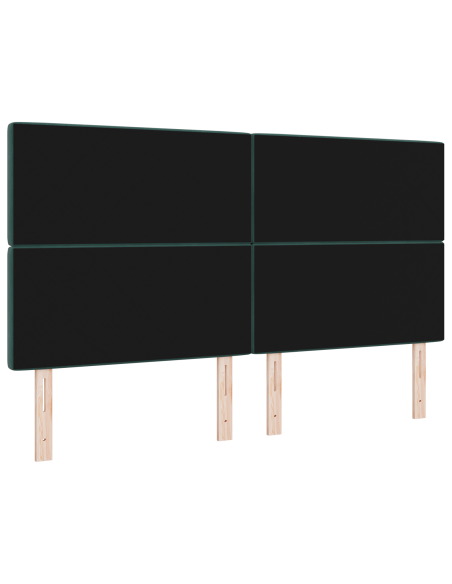Testiera a LED Verde Scuro 90 cm Velluto