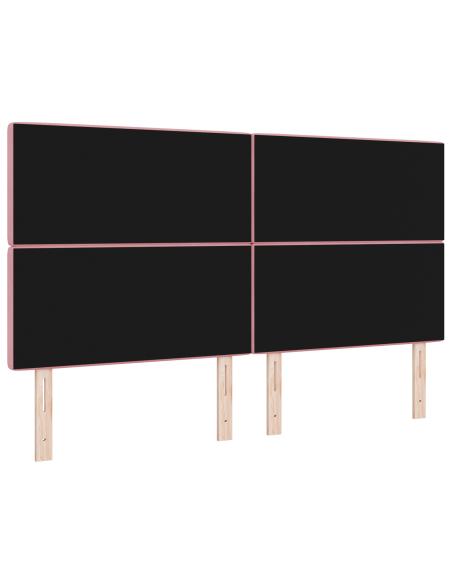 Testiera LED Rosa 90 cm Velluto