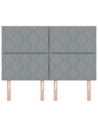 Testiera Grigio chiaro 160 cm Tessuto