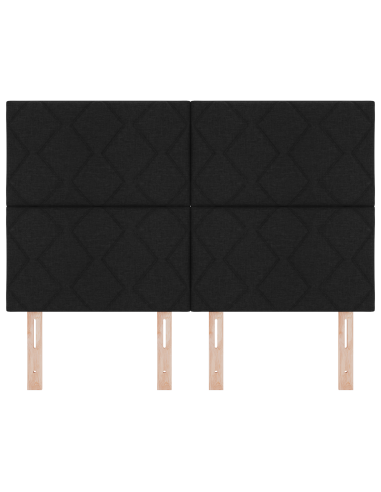 Testiera Nero 160 cm Tessuto