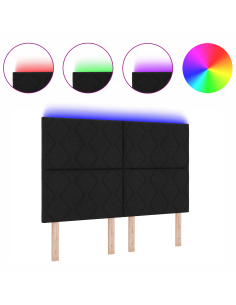 Testiera Nero 160 cm Tessuto 2