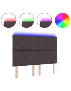 Testiera Marrone 160 cm Tessuto 2