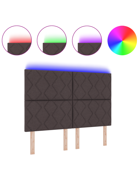 Testiera Marrone 160 cm Tessuto