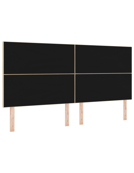 Testata LED  Design a Blocchi di Diamante Panna 200 cm Tessuto