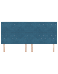 Testiera LED con testiera Blu Scuro 200 cm Poliestere