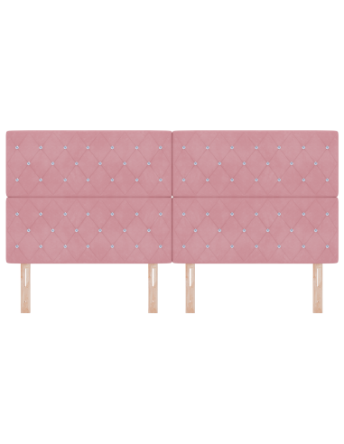 Testiera LED con luci a strisce a LED Rosa 200 cm Poliestere