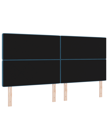 Testiera LED con testiera Blu Scuro 200 cm Poliestere