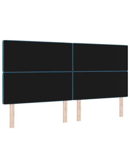 Testiera a LED Blu Scuro 100 cm in Velluto
