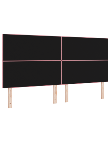 Testata LED Rosa 100 cm Velluto