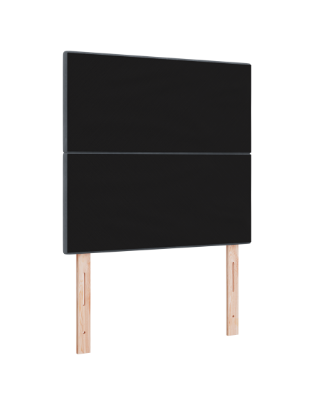 Testiera LED con luci a strisce a LED Grigio 80 cm Poliestere