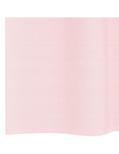 Tende in Voile con Tasche per Aste 2 pz Rosa Chiaro