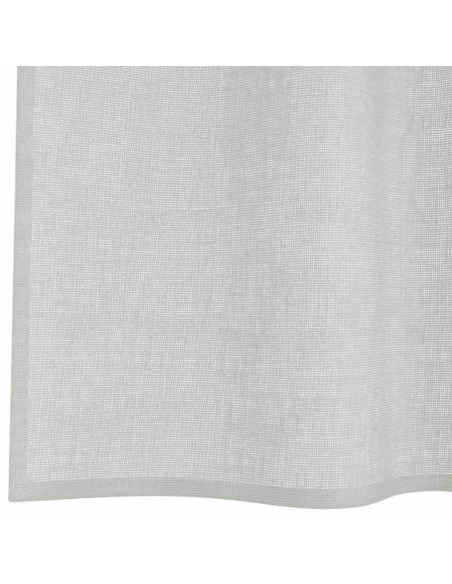 Tende in Voile con Tasche per Aste 2 pz Grigio Chiaro