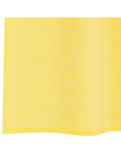 Tende in Voile con Passanti 2 pz Giallo 140x140 cm