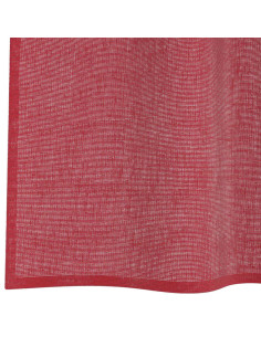 Tende in Voile con Passanti 2 pz Rosso Vino 140x175 cm
