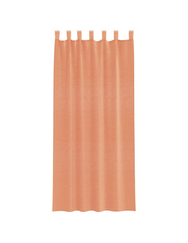 Tende in Voile con Tasche per Aste 2 pz Terracotta