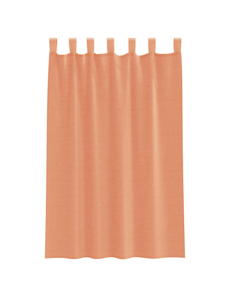 Tende in Voile con Tasche per Aste 2 pz Terracotta
