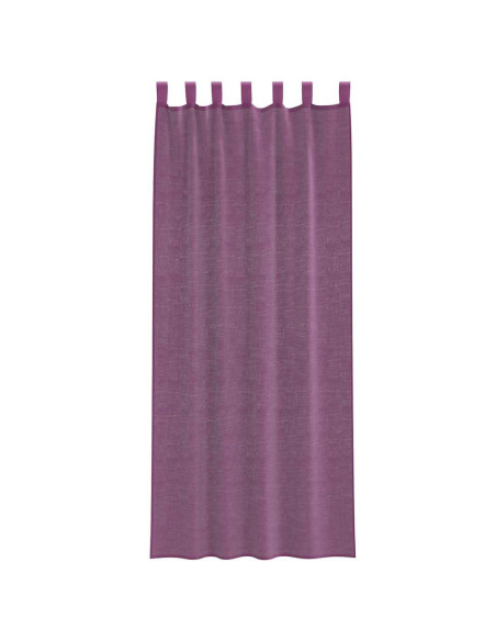 Tende in Voile con Tasche per Aste 2 pz Viola