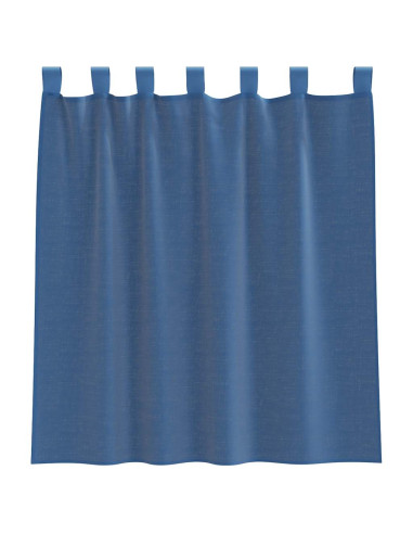 Tende in Voile con Tasche per Aste 2 pz Blu Reale