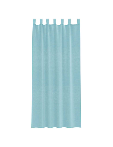 Tende in Voile con Tasche per Aste 2 pz Turchese