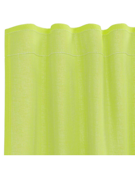 Tende in Voile con Tasche per Aste 2 pz Verde Mela