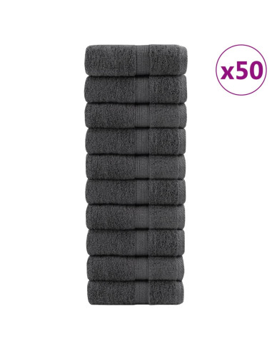 Salviette Premium SOLUND 50 pz Antracite 15x21 cm 600gsm