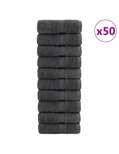 Salviette Premium SOLUND 50 pz Antracite 15x21 cm 600gsm