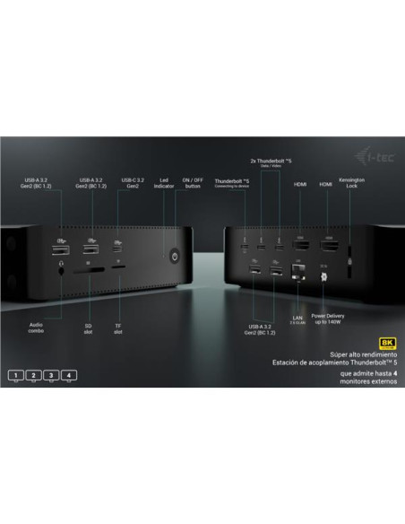 THUNDERBOLT 5 QUATTRO DISPLAY DOCK.