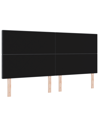 Testiera LED con testiera Grigio scuro 200 cm Poliestere