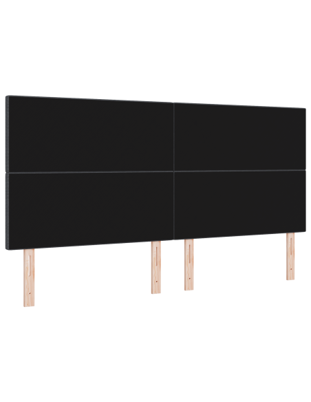 Testiera LED con testiera Grigio scuro 200 cm Poliestere