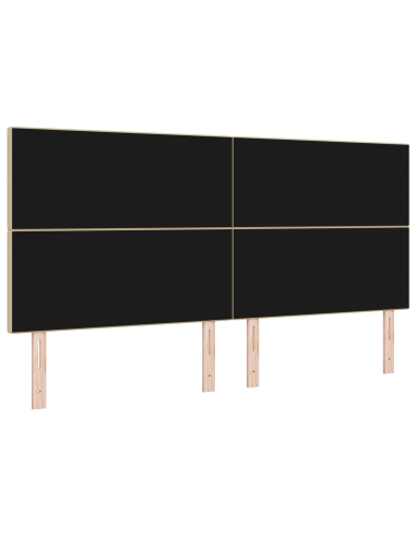 Testiera LED con testiera Grigio Verde 200 cm Poliestere