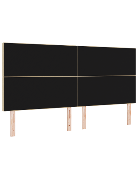 Testiera LED con testiera Grigio Verde 200 cm Poliestere