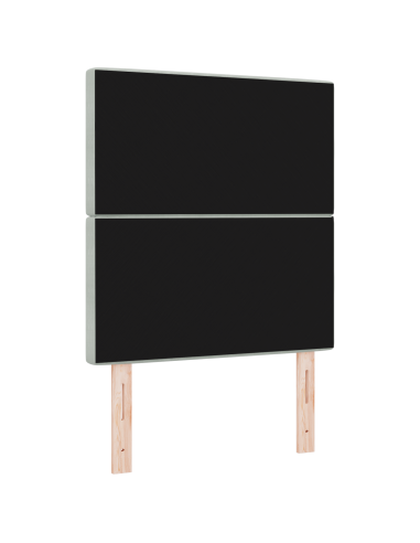 Testiera LED con testiera Grigio chiaro 80 cm Poliestere