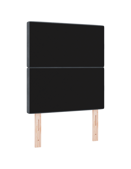 Testiera LED con testiera Grigio scuro 80 cm Poliestere