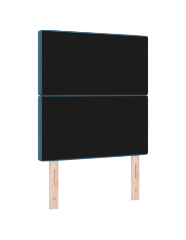 Testiera LED con testiera Blu Scuro 80 cm Poliestere