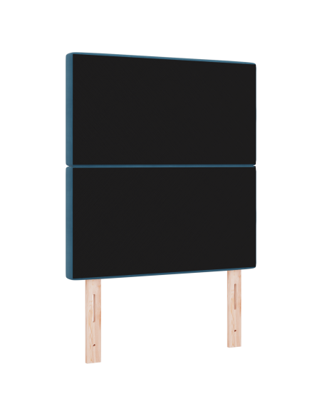 Testiera LED Blu Scuro 80 cm Velluto