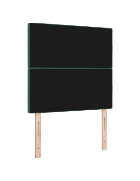 Testiera LED Verde Scuro 90 cm Velluto