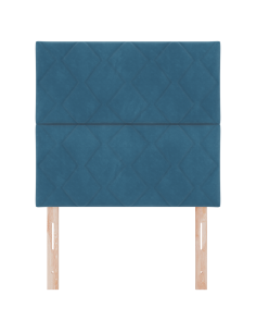 Testiera LED Blu Scuro 90 cm Pelle Sintetica