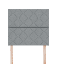 Testiera Grigio chiaro 100 cm Tessuto