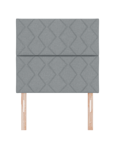 Testiera Grigio chiaro 100 cm Tessuto