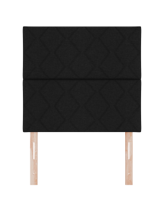 Testiera Nero 100 cm Tessuto