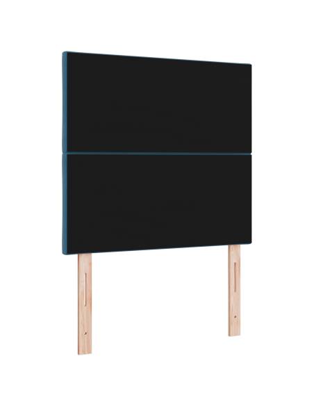 Testiera LED Blu Scuro 90 cm Pelle Sintetica