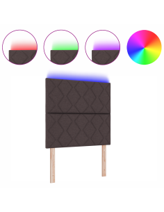 Testiera Marrone 100 cm Tessuto 2