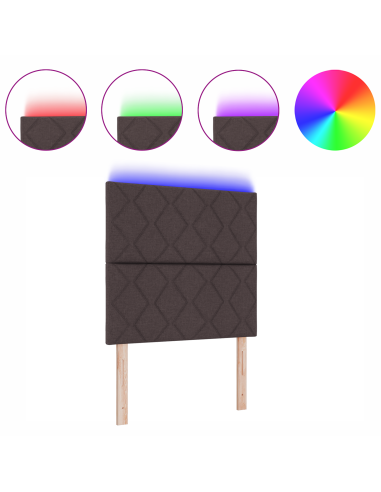 Testiera Marrone 100 cm Tessuto