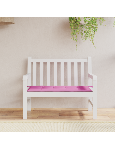 Cuscino da Panchina Rosa - 100x50x4 cm, Tessuto Oxford