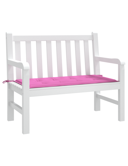 Cuscino per Panchina da Giardino Rosa 120x50x4 cm Tessuto Oxford